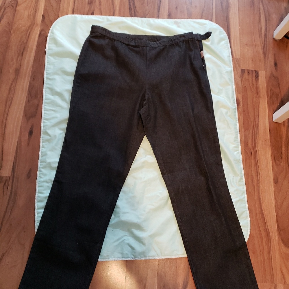 Khakis & Co black denim slacks